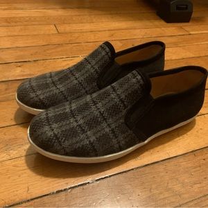 Sezane Slip On Plaid Sneakers
